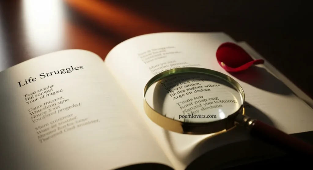 Romantic Poems about life struggles Poems