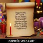 Birthday poems