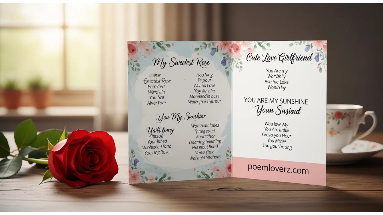 Cute love poems for girlfriend