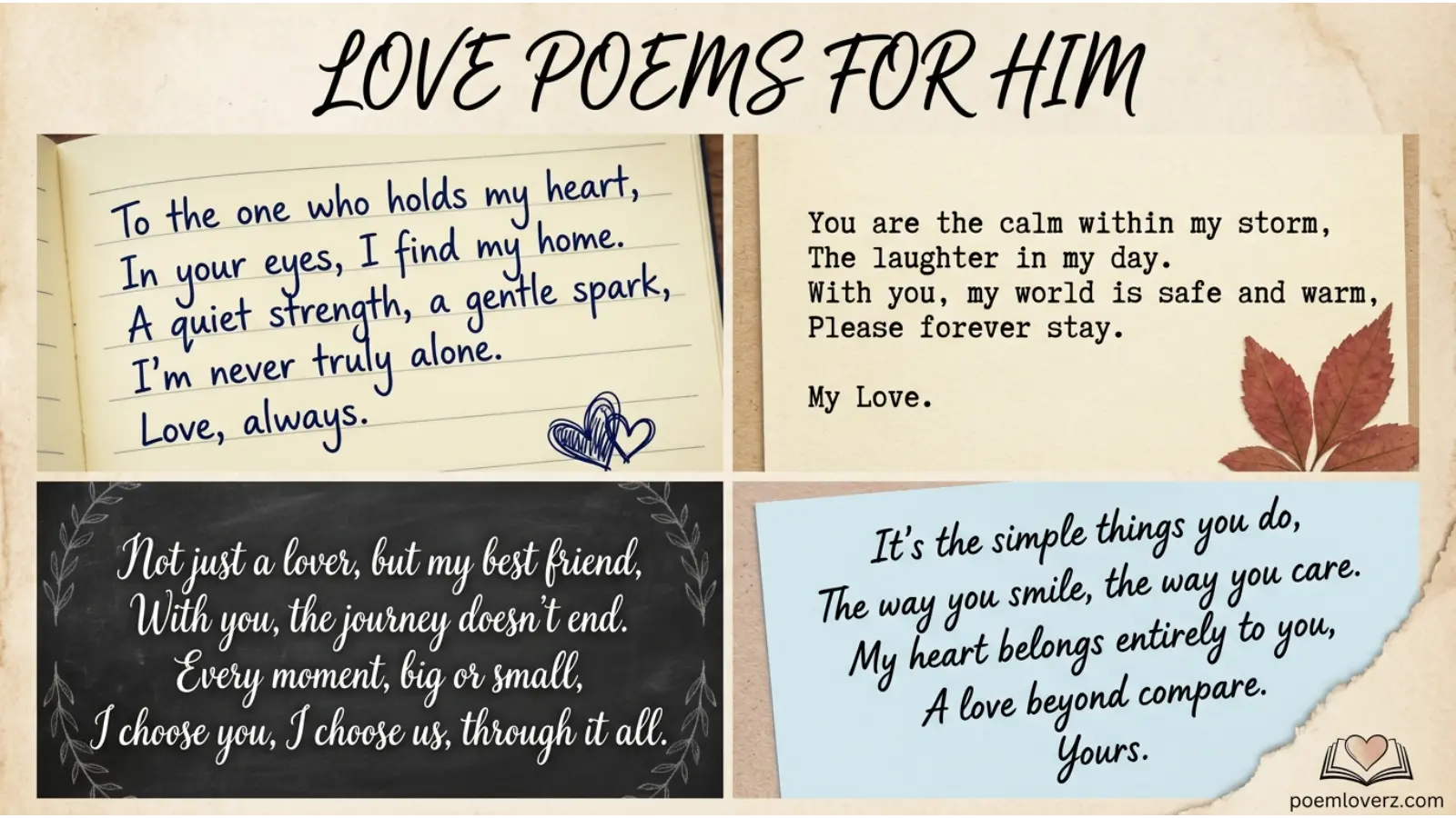 Love Poems For Him