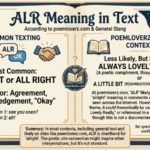 ALR mean in text