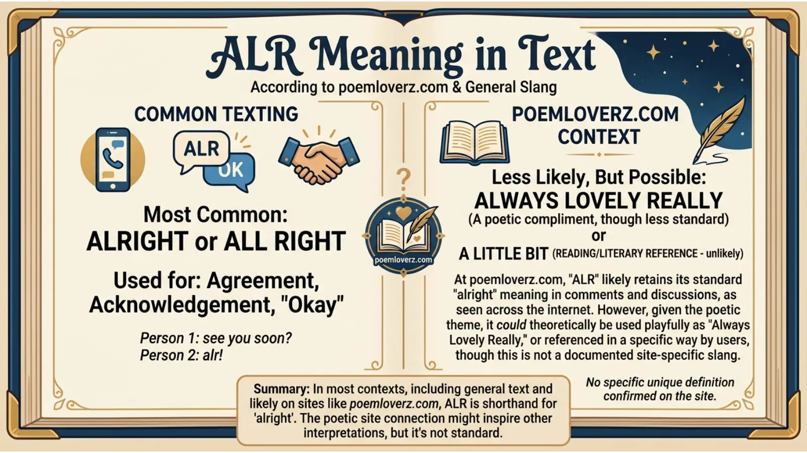ALR mean in text