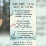 Poems About Letting Go