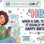 hb mean in text from a girl