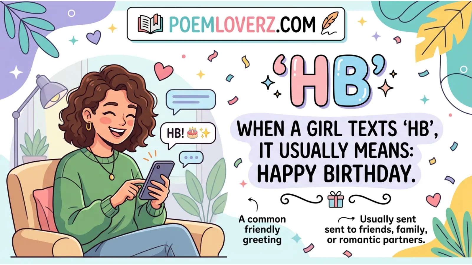hb mean in text from a girl
