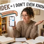 IDEK mean in text