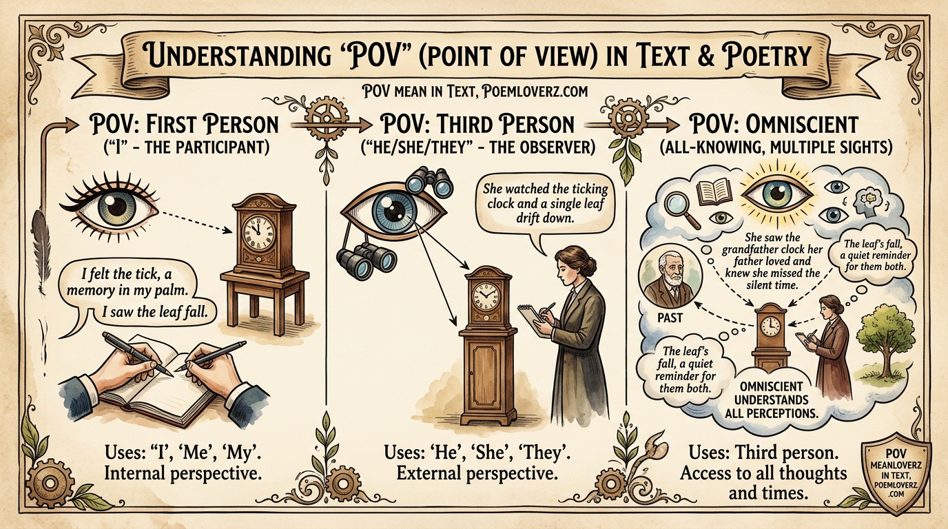 POV mean in text