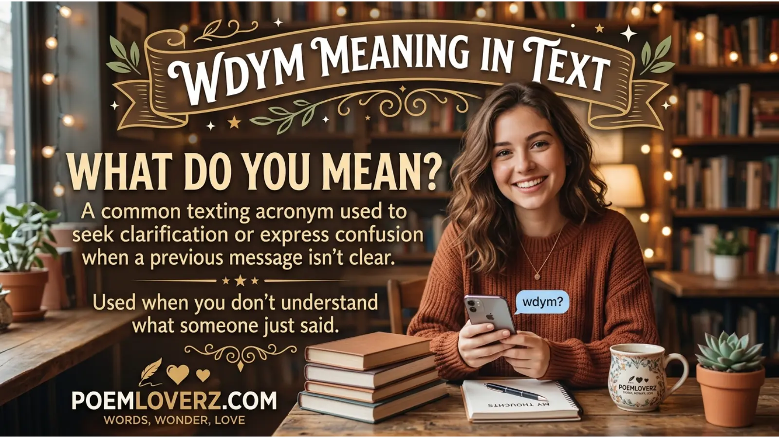 WDYM Meaning in Text