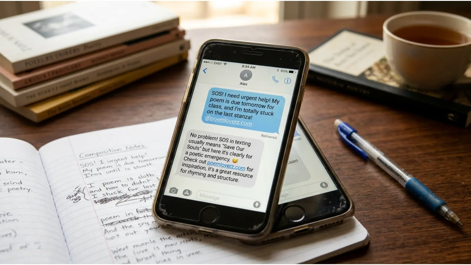 sos mean in text