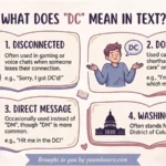 dc mean in text