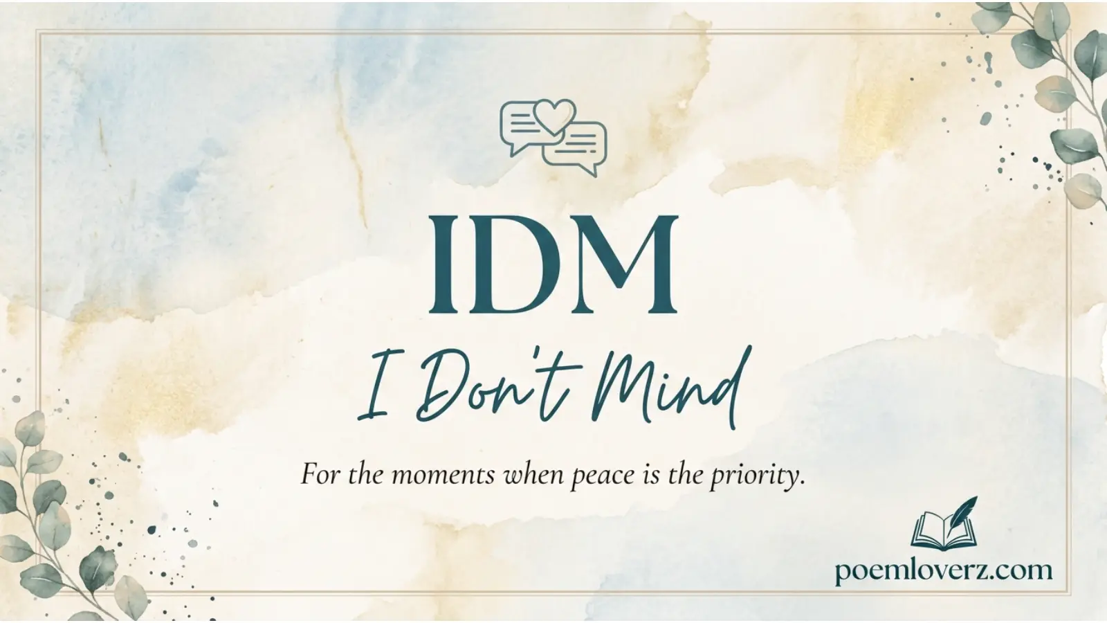 idm mean in text