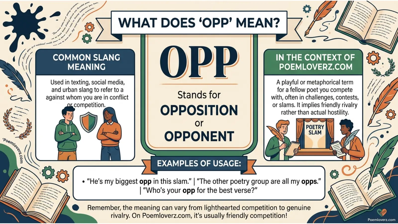 opp mean in text