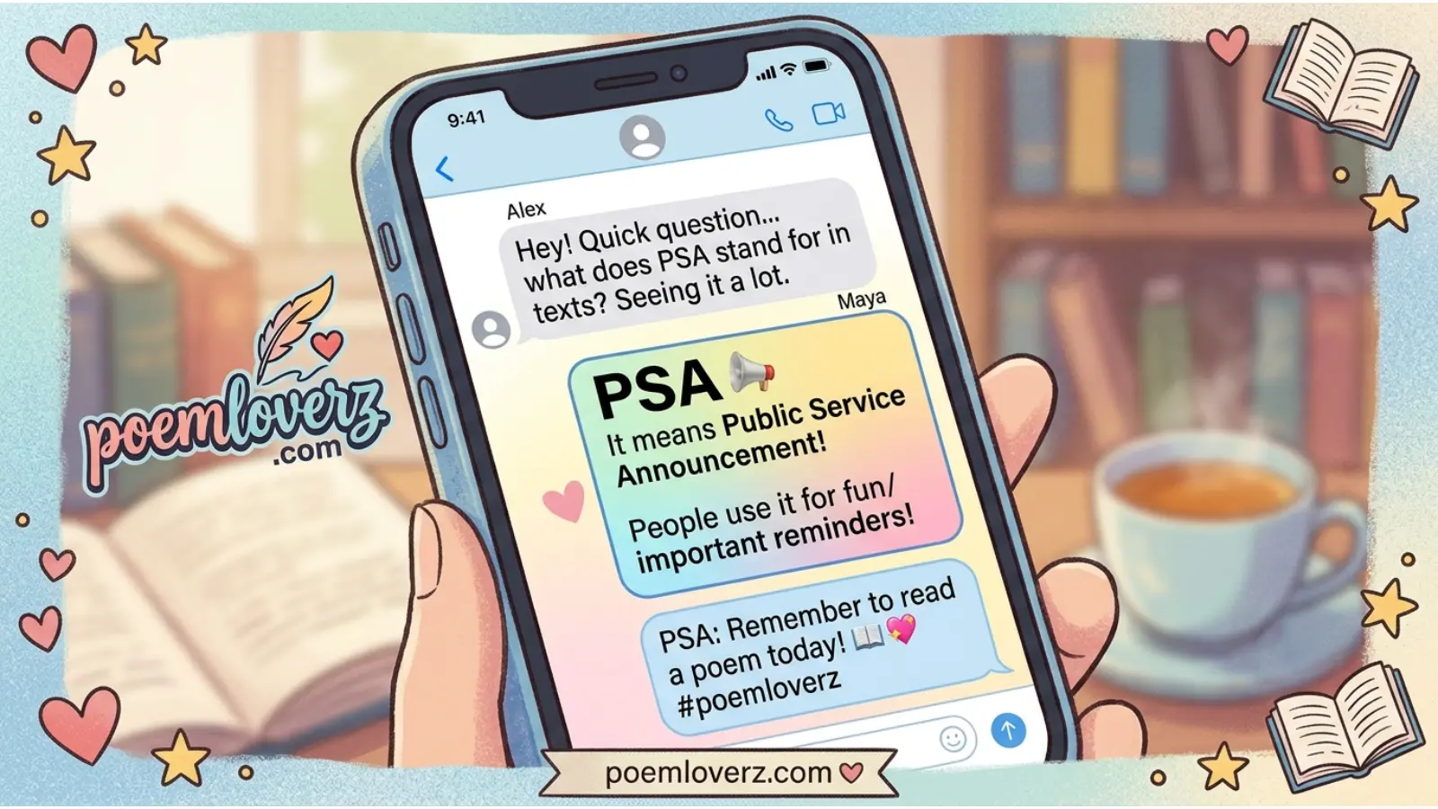 psa mean in text