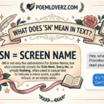 sn mean in text