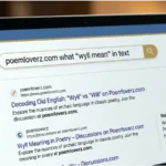 wyll mean in text